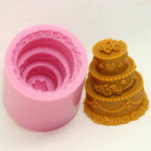 DIY Ручная форма для свечей 3D трехслойная силиконовая форма для торта для свадебной вечеринки инструменты для изготовления мыла 2024 - купить недорого