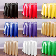 Mantel redondo Multicolor de lujo, cubierta de mesa de poliéster a prueba de aceite para fiesta de boda, suministros de decoración de banquete 2024 - compra barato