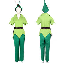 Nova chegada peter traje verde fantasia carnaval festa cosplay para adultos 2024 - compre barato