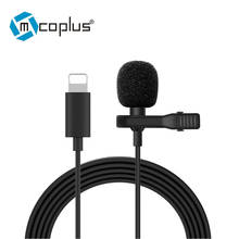 Mcoplus Mini Lightning Microphone For iPhone 7 8 Plus X XS Max 11 Pro XR iPad for YouTube Vlog Lavalier Microphone 2024 - buy cheap