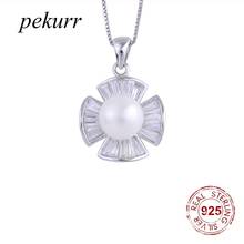 Pekurr 925 colares de pérolas e água doce, pingente gargantilha joias fashion 2024 - compre barato