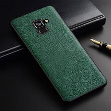 Phone Case for Samsung Galaxy A8 Plus 2018 PU leather funda coque capa Business Style Case Cover for Samsung Galaxy A8 2018 2024 - buy cheap