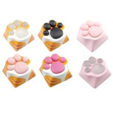 Personality Metal Kitty Paw Artisan Cat Paws Pad Mechanical Keyboard KeyCaps for Cherry MX Switches 2024 - buy cheap