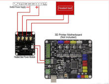 Placa de expansión de potencia MOSFET para impresora 3D, módulo de potencia de cama caliente para Anet A8, A6, A2 Compate, rampas negras 1,4, 10 Uds. 2024 - compra barato