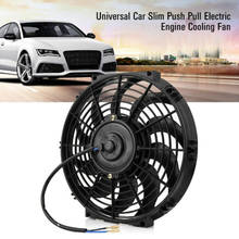 Universal Kit Black 12V 10 inch Automatic Slim Electric Car Radiator Cooling Fan 2024 - buy cheap