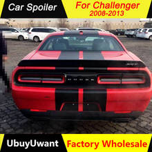 Spoiler traseiro para dodge challenger, 2008, 2009, 2010, 2011, 2012 e 2013, material abs de alta qualidade, primer, cor de carro, decoração 2024 - compre barato