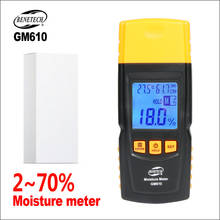 BENETECH Wood Moisture Meter Digital LCD Display Inductive Humidity Measuring Device Tester Hygrometer GM610 Tools Hygrometer 2024 - buy cheap