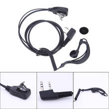 ALLOET 2 PIN 1m Earpiece Headset PTT with Microphone Walkie Talkie Ear Hook Interphone Earphone for BAOFENG UV5R/KENWOOD/HYT 2024 - buy cheap