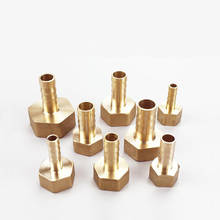 Encaixe de mangueira de bronze, adaptador de acoplador conector de cobre e rosca fêmea de 6mm 8mm 10mm 12mm 14mm 19mm e cauda farpada 7/8 "7/8" 7/8" 2024 - compre barato