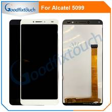 Tela lcd para alcatel, touch screen, digitalizador, montagem, partes para substituição, para alcatel 3v, ot5099, lcd testada 2024 - compre barato