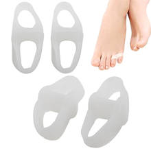 New 2 Holes Silicone Toe Gel Correction Hallux Valgus Relief Pain Big Toe Pinkie Thumb Separator Feet Care Guard for Daily Use 2024 - buy cheap