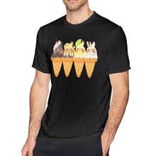 Parrot T Shirt Bird Ice Cream T-Shirt Short Sleeves Plus size  Tee Shirt Funny Fashion Male Printed Tshirt 2024 - buy cheap