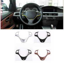 Car Styling  ABS Steering Wheel Buttons Frame Deoration Cover Trim For BMW E90 3 Series 2005-2012 Interior Accessories 2024 - buy cheap