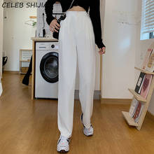 Streetweae Straight Pants Woman White High Waist Suit Pants Female  Bottom Chic Korean Spring Y2k Pants Woman Trousers Summer 2024 - buy cheap