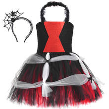Disfraces de Halloween para niñas, tutú de Cosplay, disfraz de Diablo, bruja, disfraces de fantasía para niños, fiesta de Carnaval 2024 - compra barato