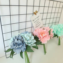 9 цветов 5 головок Искусственные цветы Шелковый Пион свадебное украшение DIY свадебный букет украшение для дома искусственный цветок Роза 2024 - купить недорого