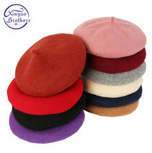 2019 New Wool Women's Winter Hats Elegant New High Quality Fashion Autumn Winter Shining Knitted Berets Hats warm knitting Caps 2024 - buy cheap