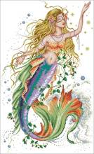 25.-mermaid princess Counted Cross Stitch  11CT 14CT 18CT DIY Cross Stitch Kits Embroidery Needlework Sets 2024 - buy cheap