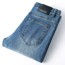 2019 Men Spring Autumn Jeans Denim Mens Jeans Slim Fit Plus Size To 40 Big and Tall Men Pants 28-38 Dress Jeans 2024 - buy cheap