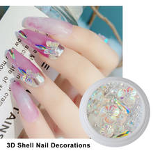 3D Colorful Flower Butterfly Pearls Holographic Rhinestones Nail Crystal Mix Metal Rivets DIY Nails Art Decorations 2024 - buy cheap