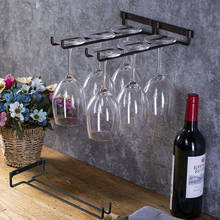 Suporte de metal para vidro de vinho, prateleira decorativa durável para pendurar na parede, armário, bar, casa, organizador de prateleira, 1 peça 2024 - compre barato