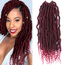ONYX 14Inch 24 Strands/pack Bomb Twist crochet hair Braiding Hair Passion Spring Twists Synthetic Crotchet Hair Extension 2024 - buy cheap