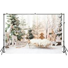 HUAYI Photography Backdrop Christmas Holiday Family Photo Background Newborns Baby Child Snowy Winter Photobooth BackdropsW-3598 2024 - buy cheap