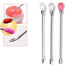 1Pc Nail Art Stirring Rod Tools Stainless Steel Acrylic Powder Liquid UV Gel Spoon Spatula Pin Dotting Pen Nail Manicure 2024 - купить недорого