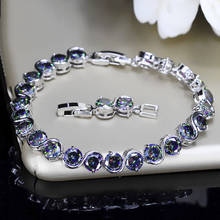 ThreeGraces Fashion Mystic Multi-Color Cubic Zirconia Crystal S Letter Strand Bracelets And Bangles For Women CZ Jewelry BR029 2024 - buy cheap