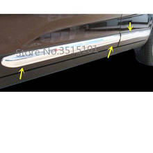 Car ABS Chrome Side Door Trim Strip Molding Stream Lamp Panel Bumper 4pcs For Kia Sorento 2013 2014 2024 - buy cheap