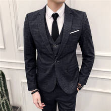 Black Mans Suits For Wedding Custome Made Suit Formal Blazer Party Suit Business Suit Dinner Suit 3Piece Suit(Jacket+Pants+Vest) 2024 - buy cheap