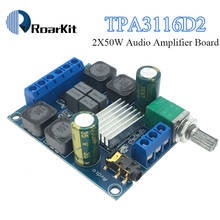 Placa amplificadora de áudio digital tpa3116, subwoofer tpa3116d2, amplificador de alto-falante 2*50w 2024 - compre barato