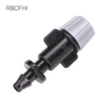 RBCFHl 100PCS Garden Water Irrigation Gray Micro Misting Spray Cooling Sprinkler With 1/4" Single Barb Atomizing Nozzle 2024 - buy cheap