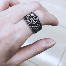 Новый 316L нержавеющая сталь один норвежский викинг амулет Руна для мужчин кольцо Мода слова ретро кольца ювелирные изделия 2024 - купить недорого