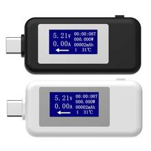 USB Tester Type C LCD Current Voltage Charger Capacity Monitor Power Time Meter  2024 - buy cheap