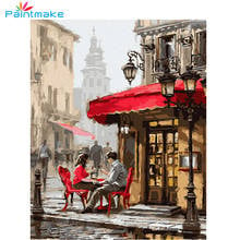 Paintmake Landscape DIY Paint By Numbers no frame Oil Painting On Canvas people For Home Art Decoration Paintings For Kids Adult 2024 - buy cheap