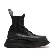 Ботинки мужские из натуральной кожи, высокие военные ботинки на толстой подошве, универсальная обувь в британском стиле ретро, Осень-зима 2024 - купить недорого
