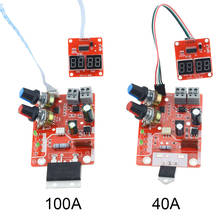 Placa de controle para máquina de solda de ponto 40a/100a, 110v ac/220v para 9v, transformador, controle de tempo, corrente 2024 - compre barato