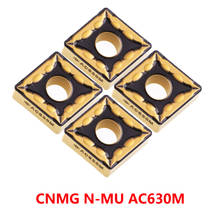 CNMG1204 CNMG120408 CNMG120412 NMU AC630M Carbide Inserts CNMG 120408 120412 Lathe Cutter Turning Tool CNC Cutting 100% Original 2024 - buy cheap