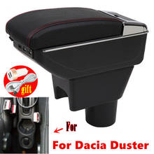 For Dacia Duster Armrest Retrofit parts Interior Storage box 7USB LED Simple installation Car Armrest box 2024 - buy cheap