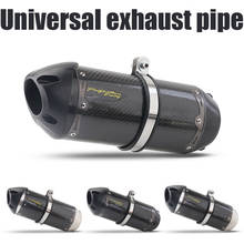 51MM Universal For Two Brother MT09 FZ8 VERSY650 R3 R6 DUKE Modified Motorcycle GP Exhaust Muffler Pipe Escape ATV Carbon Fiber 2024 - buy cheap