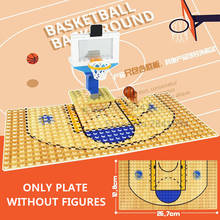 High-Quality Baseplate 32*16 Football Basketball Base Plate Compatible with Classic Building Blocks Court Baseplate DIY Blocks 2024 - buy cheap