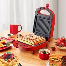 Máquina elétrica portátil para waffles, sanduíche, antiaderente, multifuncional, para o café da manhã, 220v 2024 - compre barato