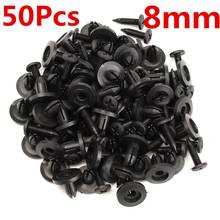 50Pcs 8mm Auto Bumper Fastener 6mm Hole Rivet Retainer Push Engine Cover Car Door Trim Panel Clip Fasteners 2024 - buy cheap