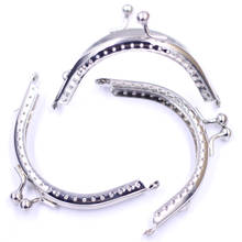 25Pcs Silver Tone Metal Arch Frame Kiss Clasp Lock Purse Bag Making Findings 8.5x6.3cm 2024 - buy cheap