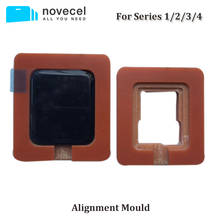 Высокоточная алюминиевая форма Novecel для выравнивания для Apple Watch 42/38/40/44 мм, серия 1 2 3 4, ЖК-экран и переднее стекло 2024 - купить недорого