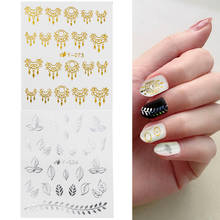 Gold Flower Black Butterfly Spring Nail Art Decoration Water Transfer Stickers Decals Sliders Designer Tools Sets for Nail 2024 - buy cheap