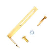 Gold Pickguard mounting Bracket L Shape For LP Electric Guitar w Nut Screw 2024 - buy cheap