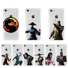 Чехол для телефона Mortal Kombat для iPhone X XS MAX 6 6s 7 7plus 8 8Plus 5 5S SE 2020 XR 11 11pro max, прозрачный чехол 2024 - купить недорого
