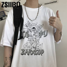 Summer Short Punk Gothic Tshirt Harajuku Sleeve T Shirt Print Vintage T-shirt Streetwear Oversize tops clothes clothing shirt 2024 - buy cheap